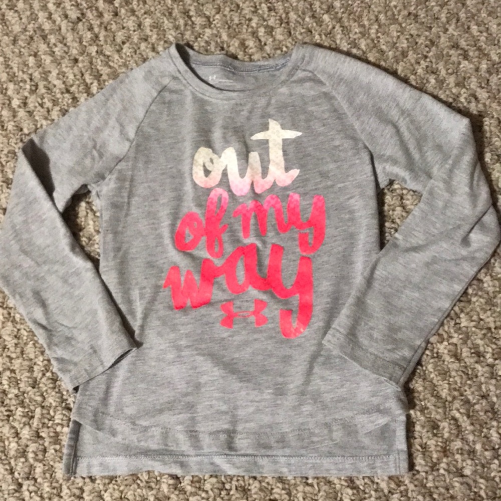 Girls under armour long sleeve shirt